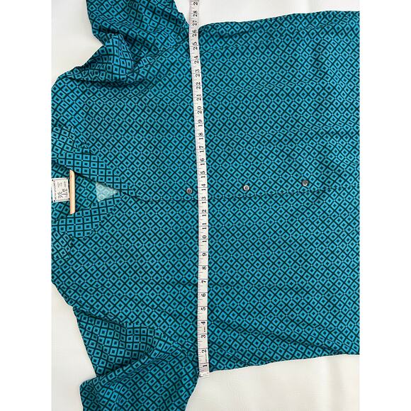 Reyn Spooner Japanese spun‎ rayon button up shirt geometric men’s size XL - Picture 7 of 7